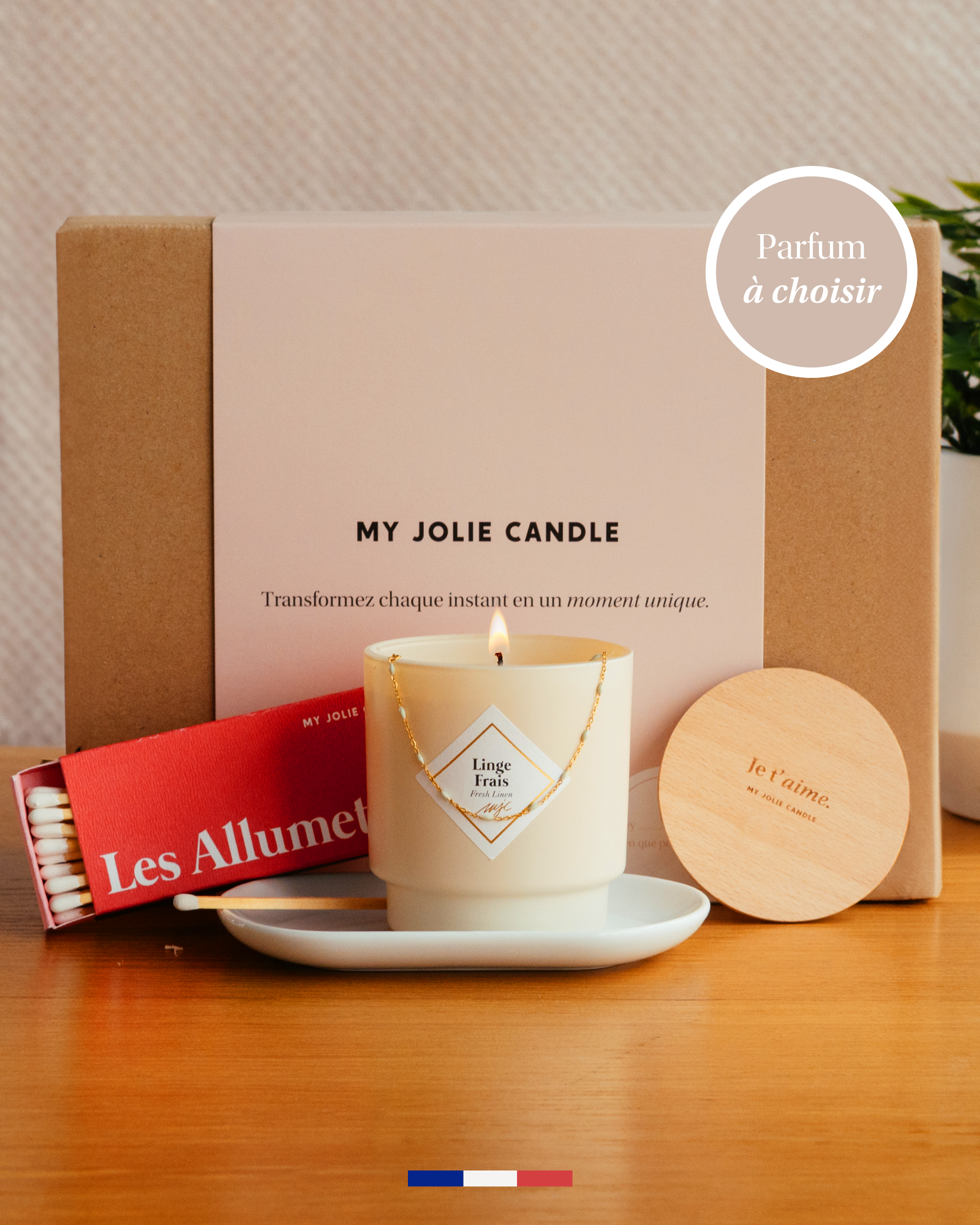 Coffret à composer Bougie bijou crème