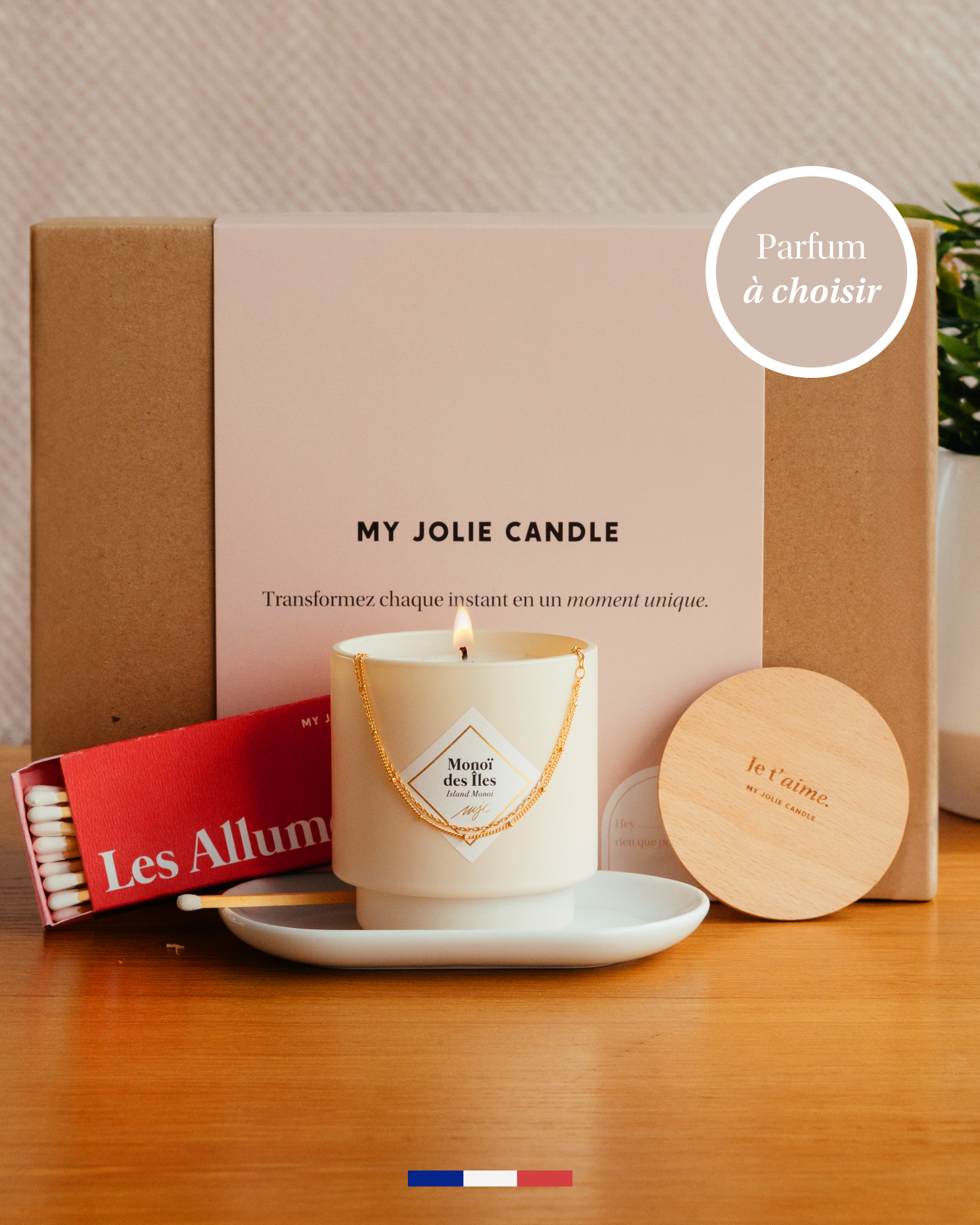 Coffret à composer Bougie bijou doré