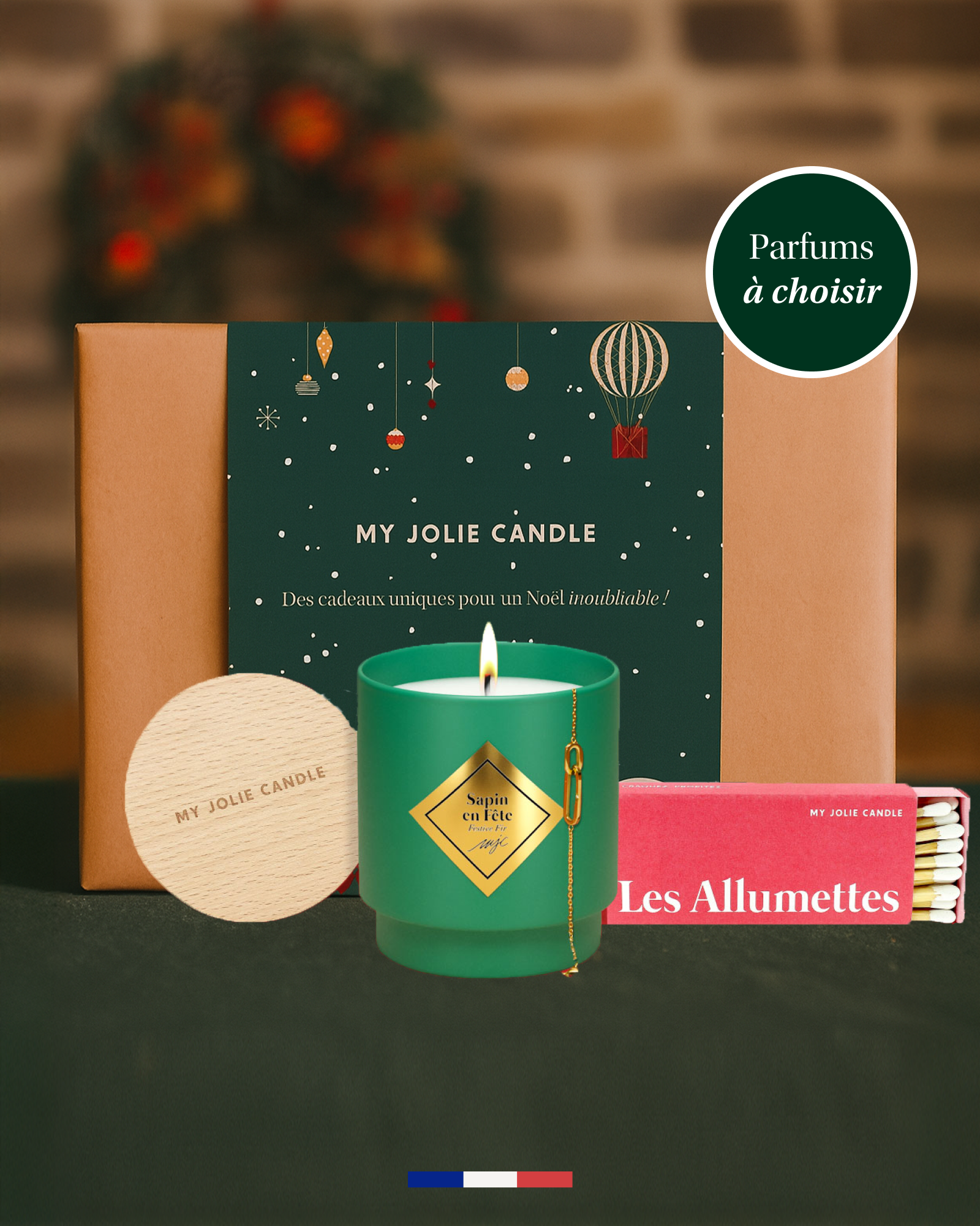 Coffret à composer Bougie bijou de Noël