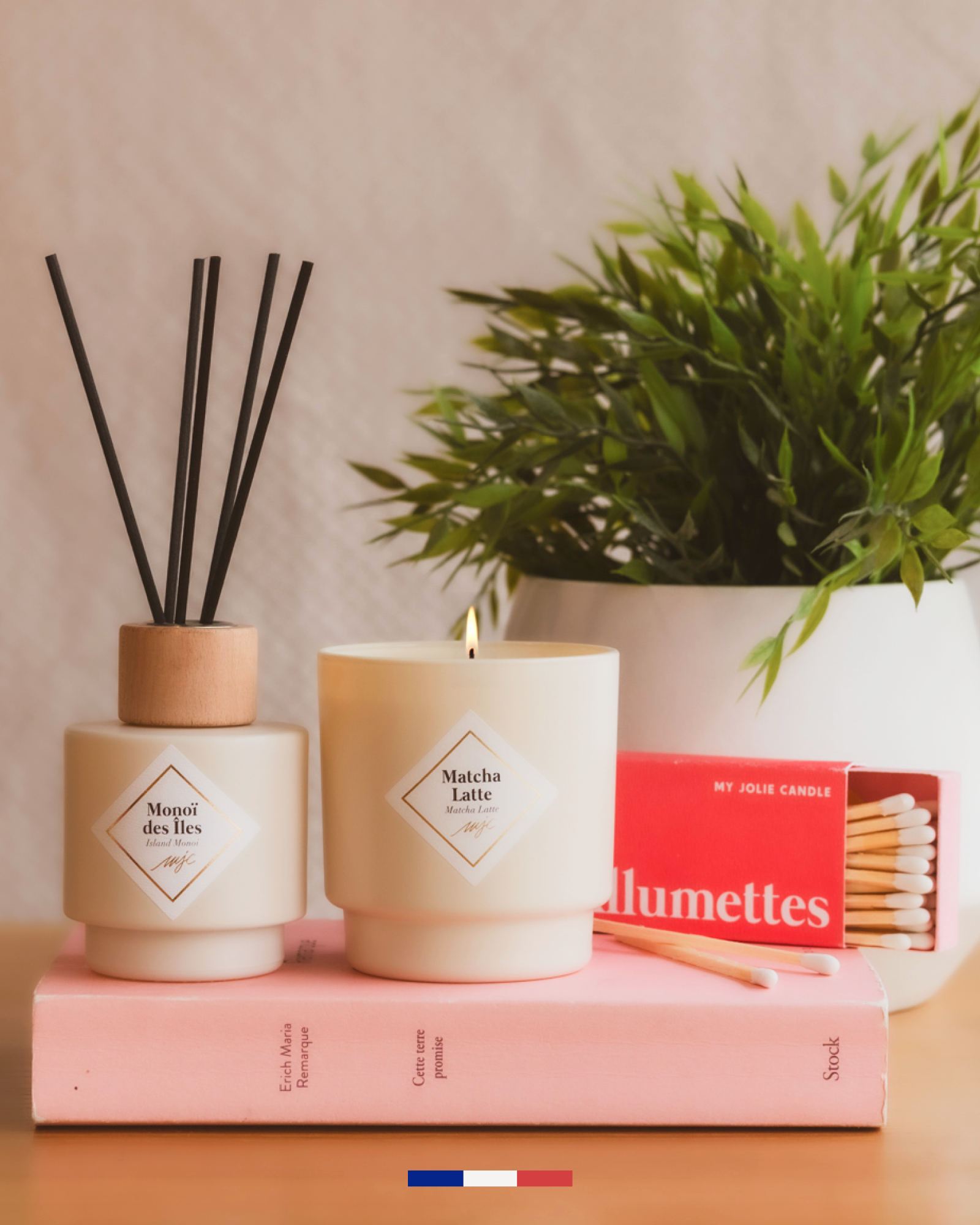 Duo bougie et bouquet parfumés