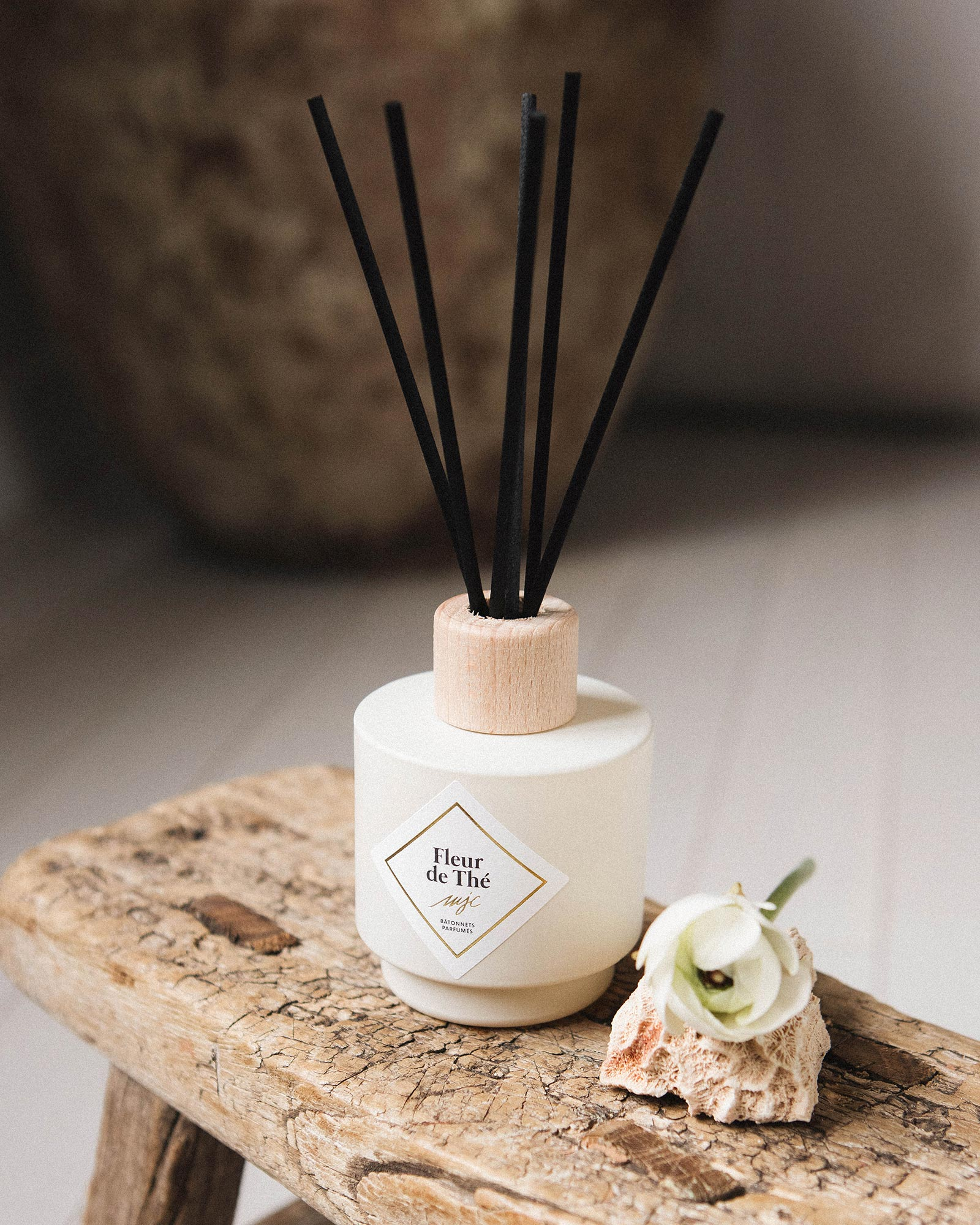 Duo bougie et bâtonnets parfumés