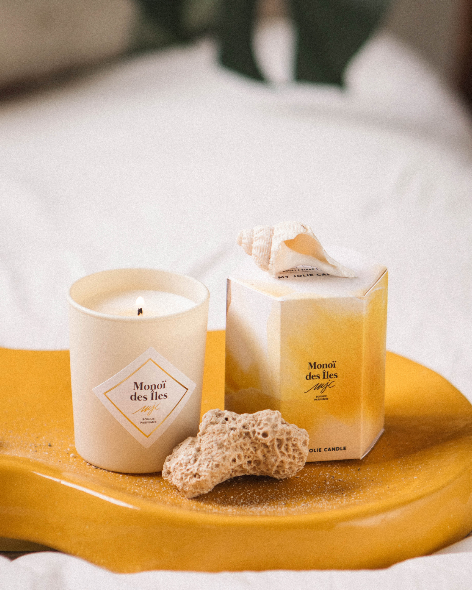 Duo petite bougie et bâtonnets parfumés