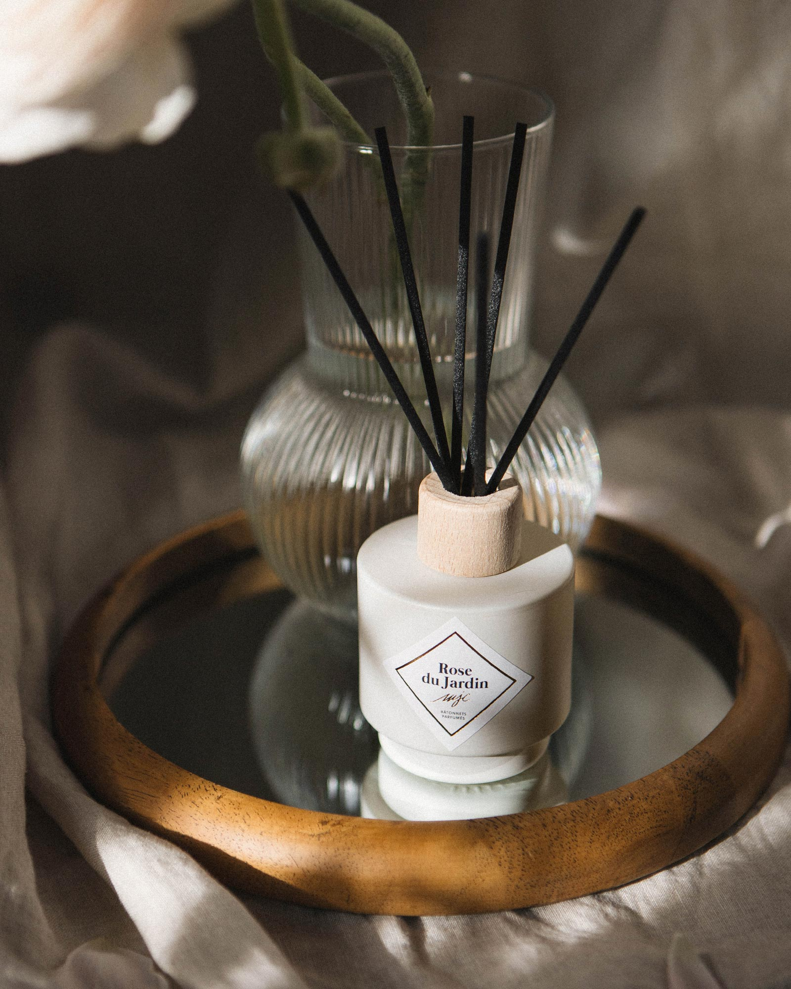 Duo petite bougie et bâtonnets parfumés
