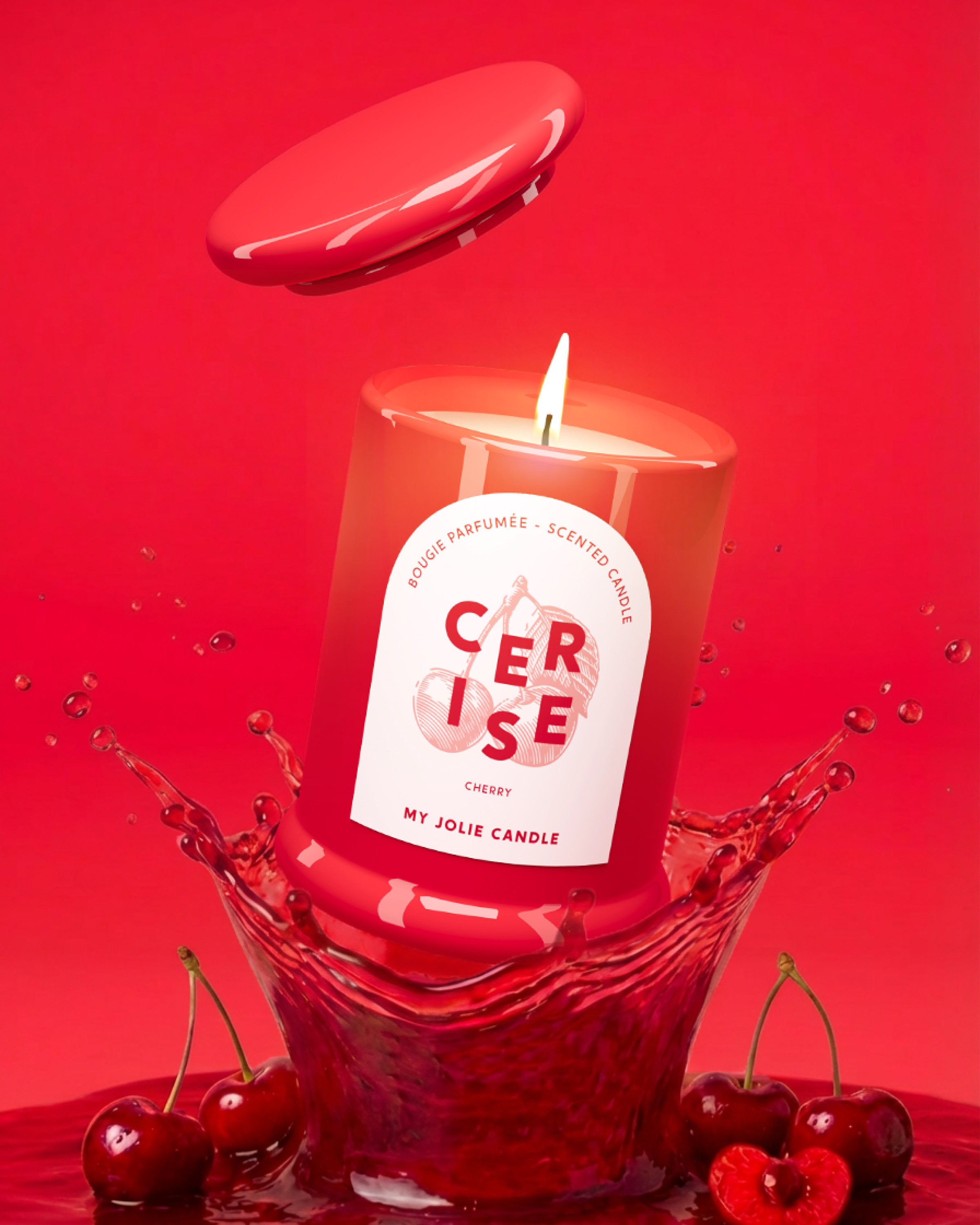 Bougie parfumée Cerise