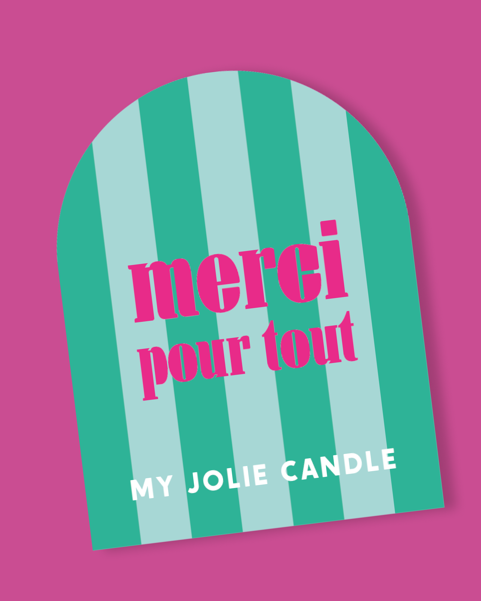 Bougie parfumée - Merci pour tout