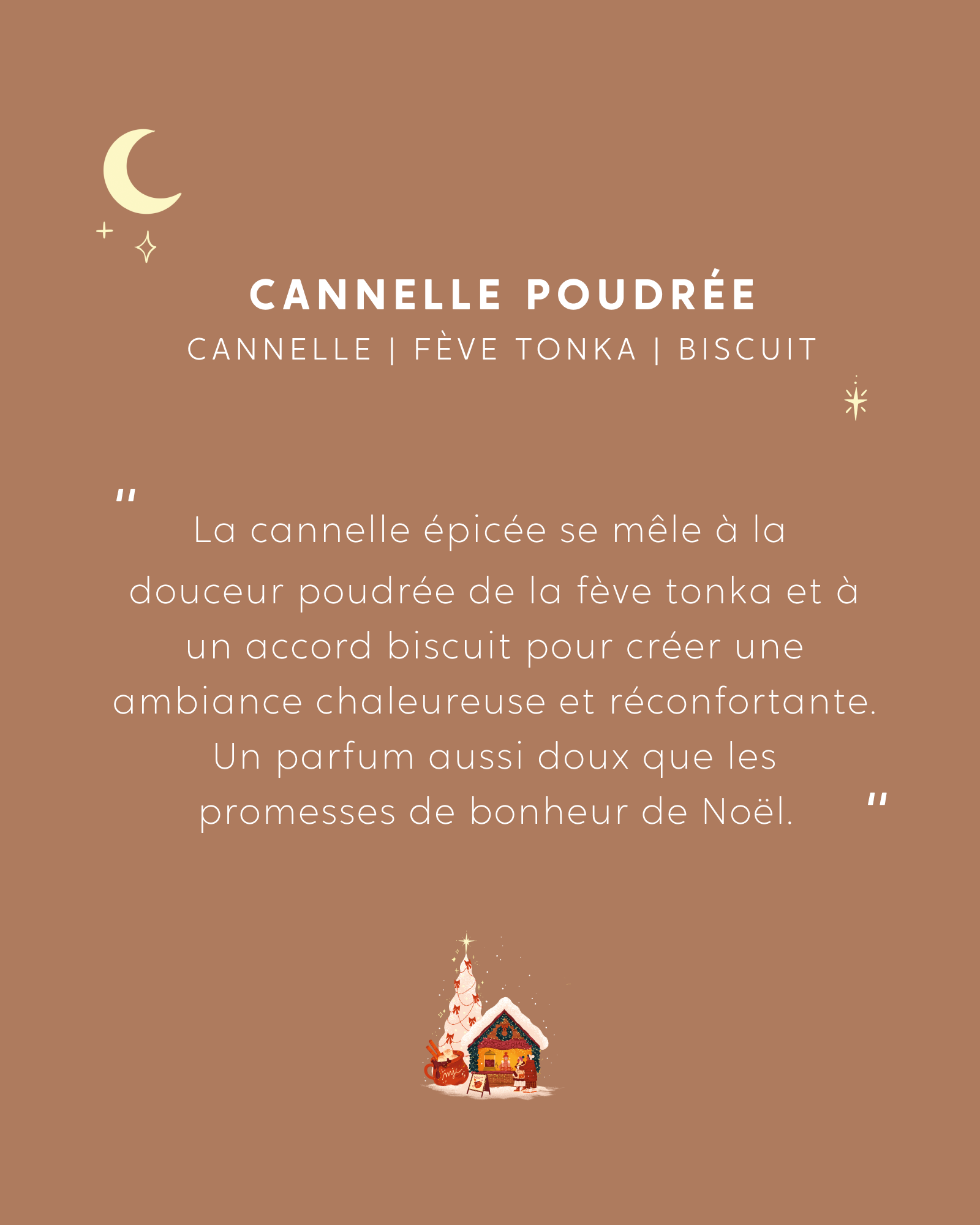 Bougie Cannelle Poudrée + capot offert