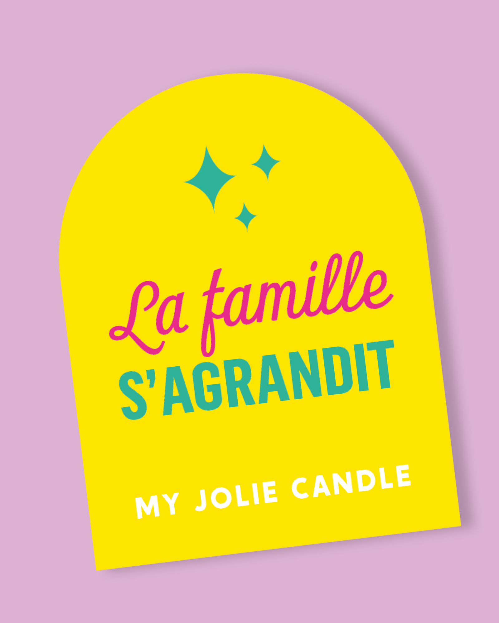 Bougie parfumée - La famille s'agrandit