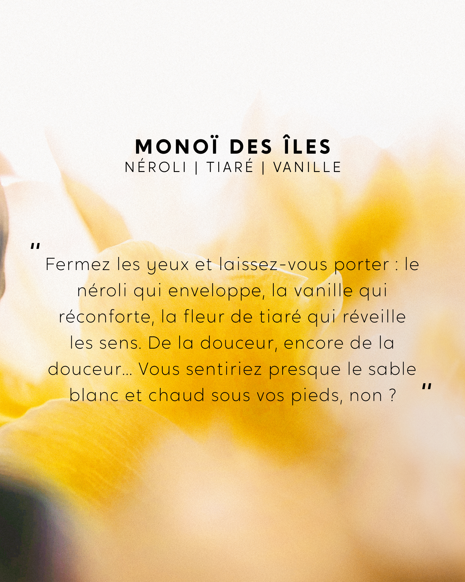 Petite Bougie Monoï des Îles