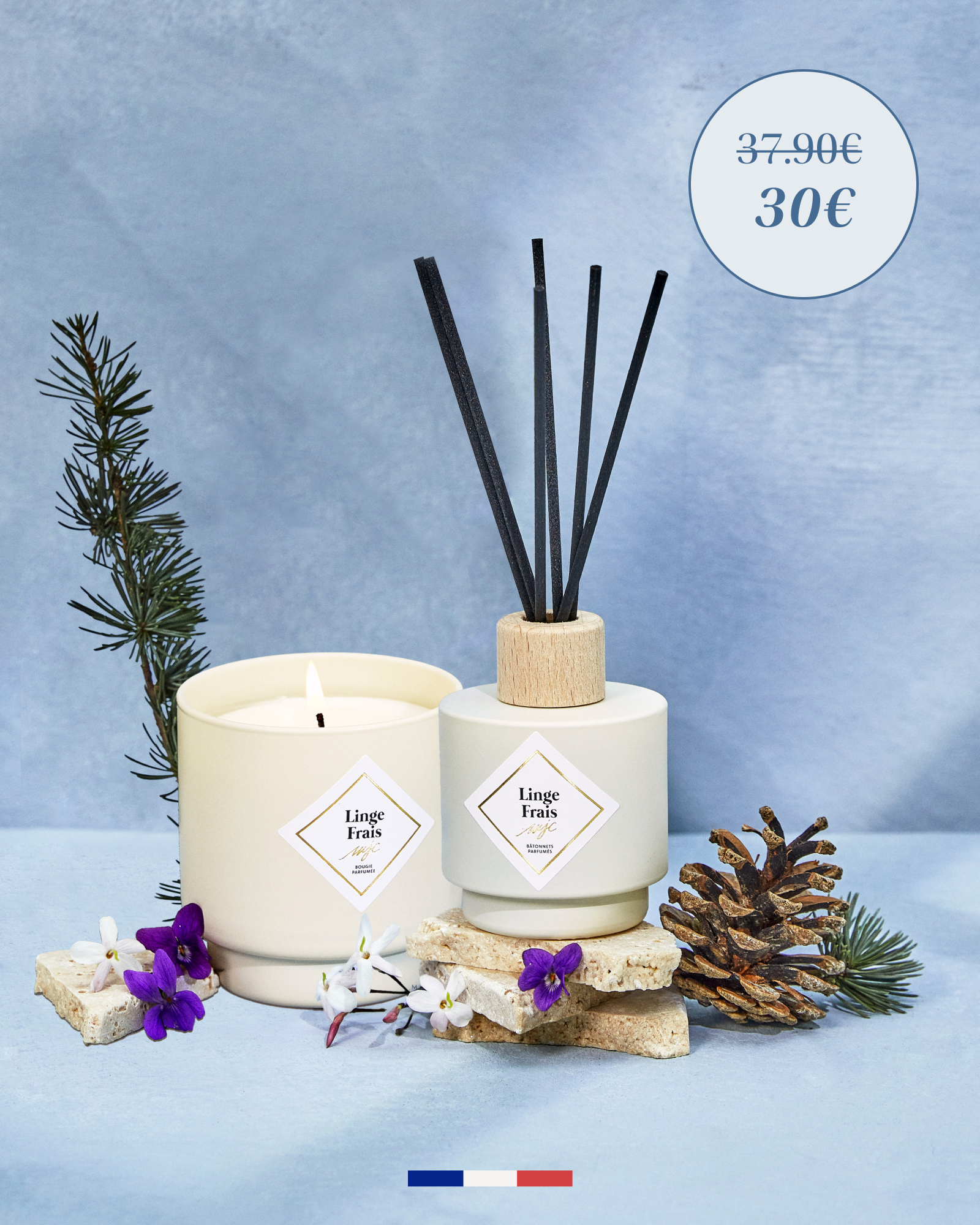 Duo parfumé Linge Frais