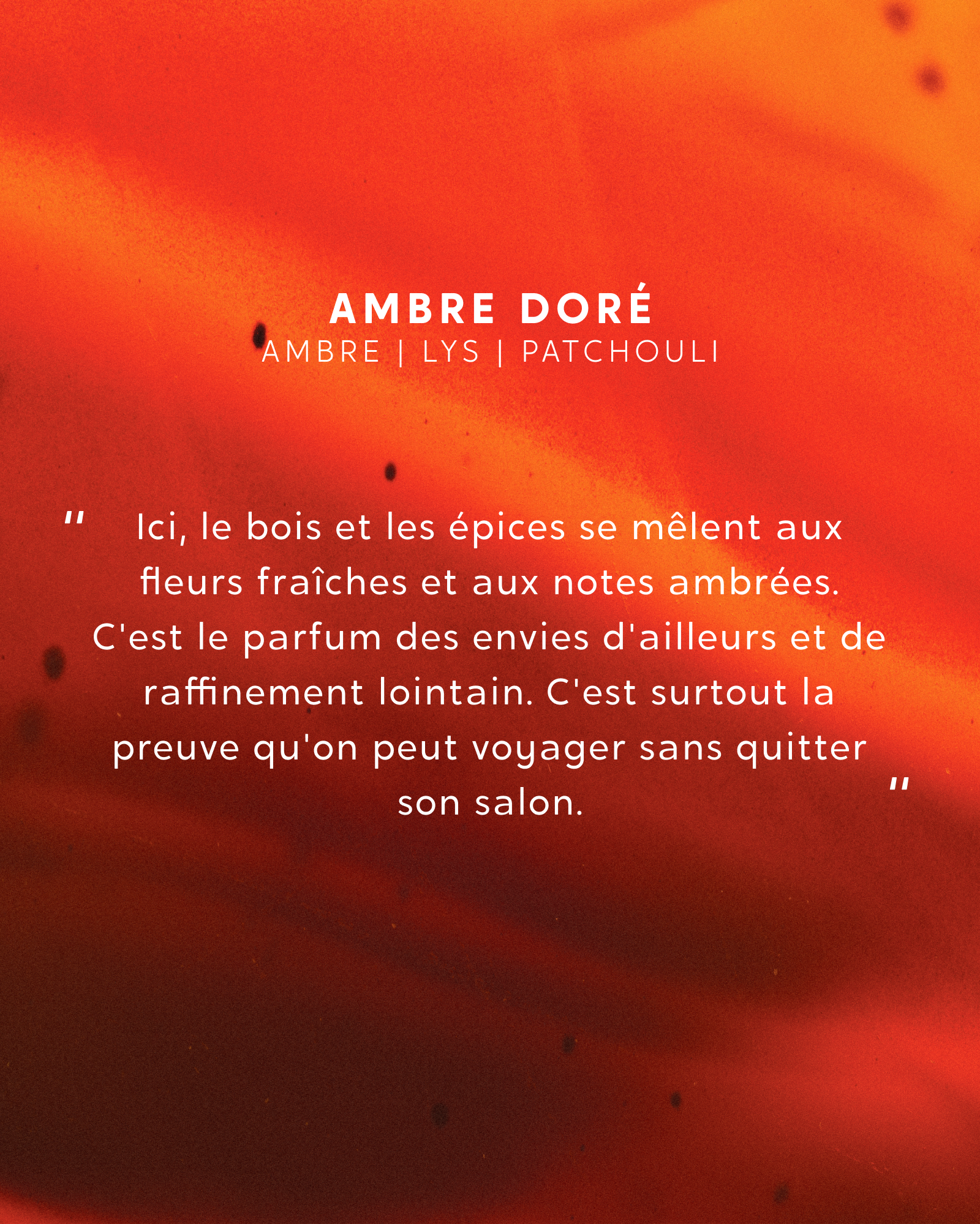 Petite Bougie Ambre Doré