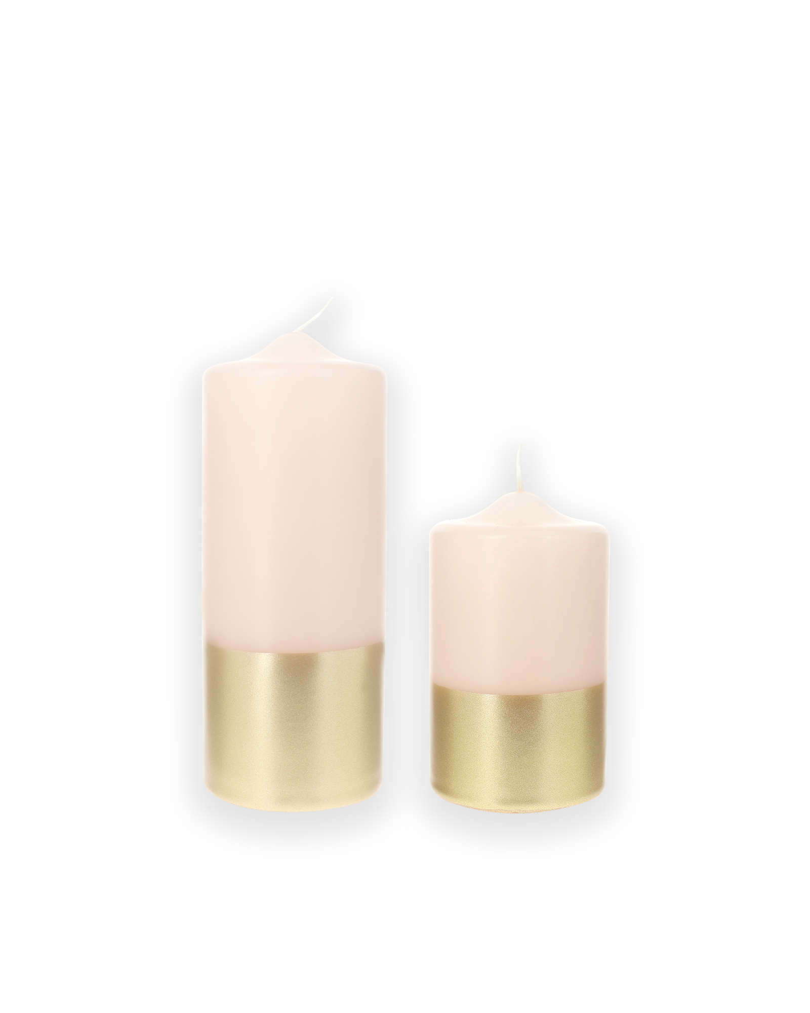 Bougies Piliers - Nude & Or