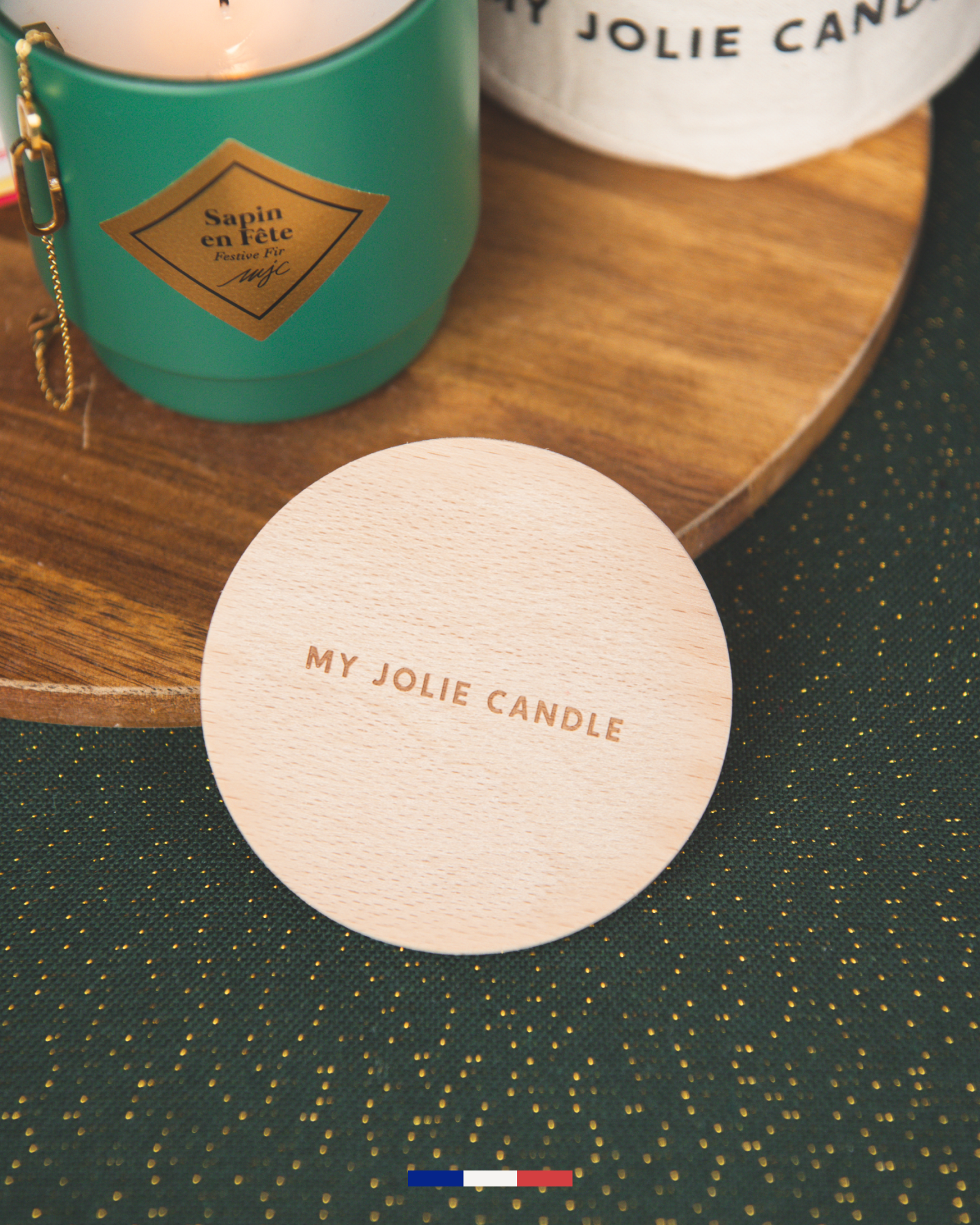 Bougie bijou Pomme d'Amour et accessoires