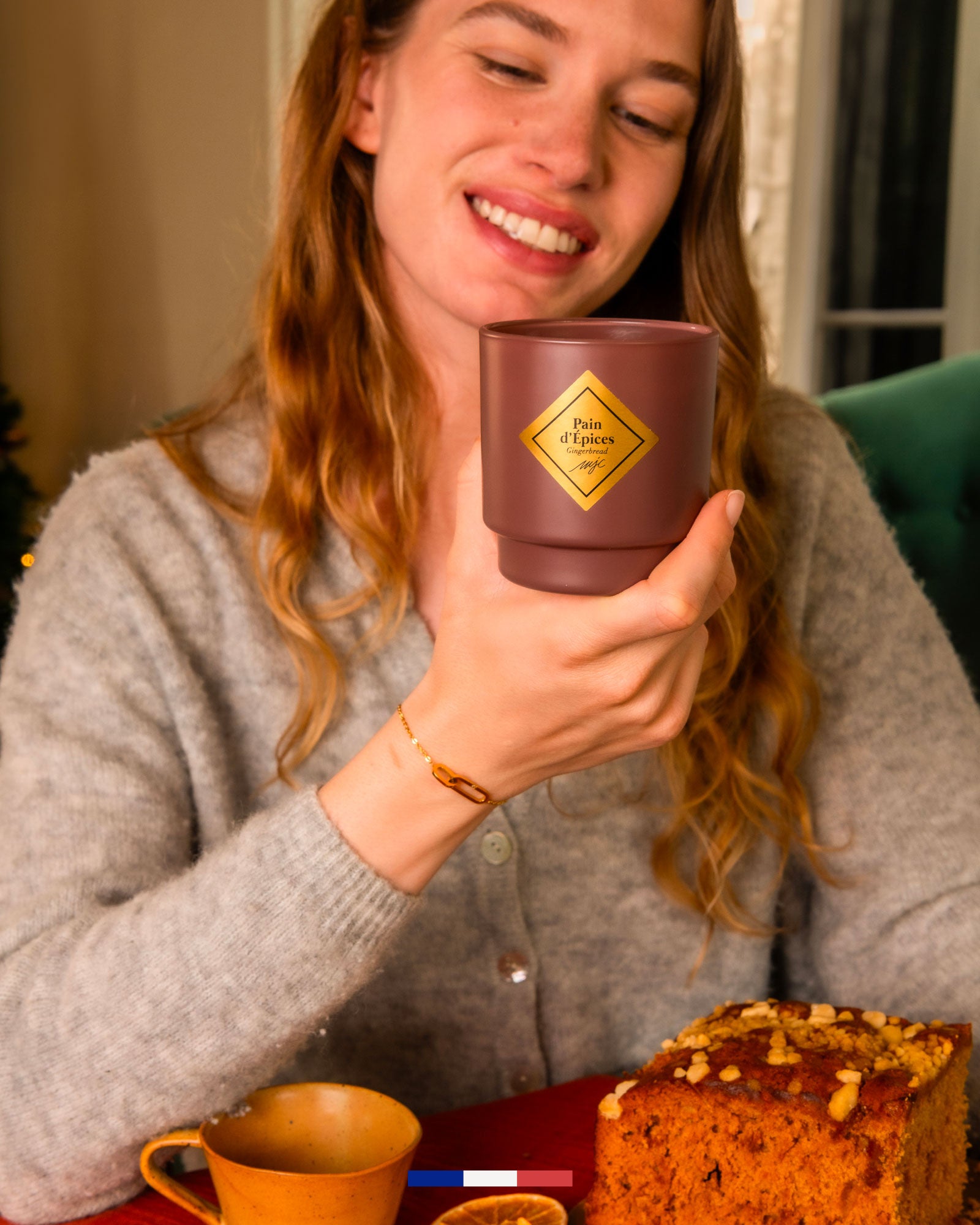 Bougie bijou Pain d'Épices et accessoires