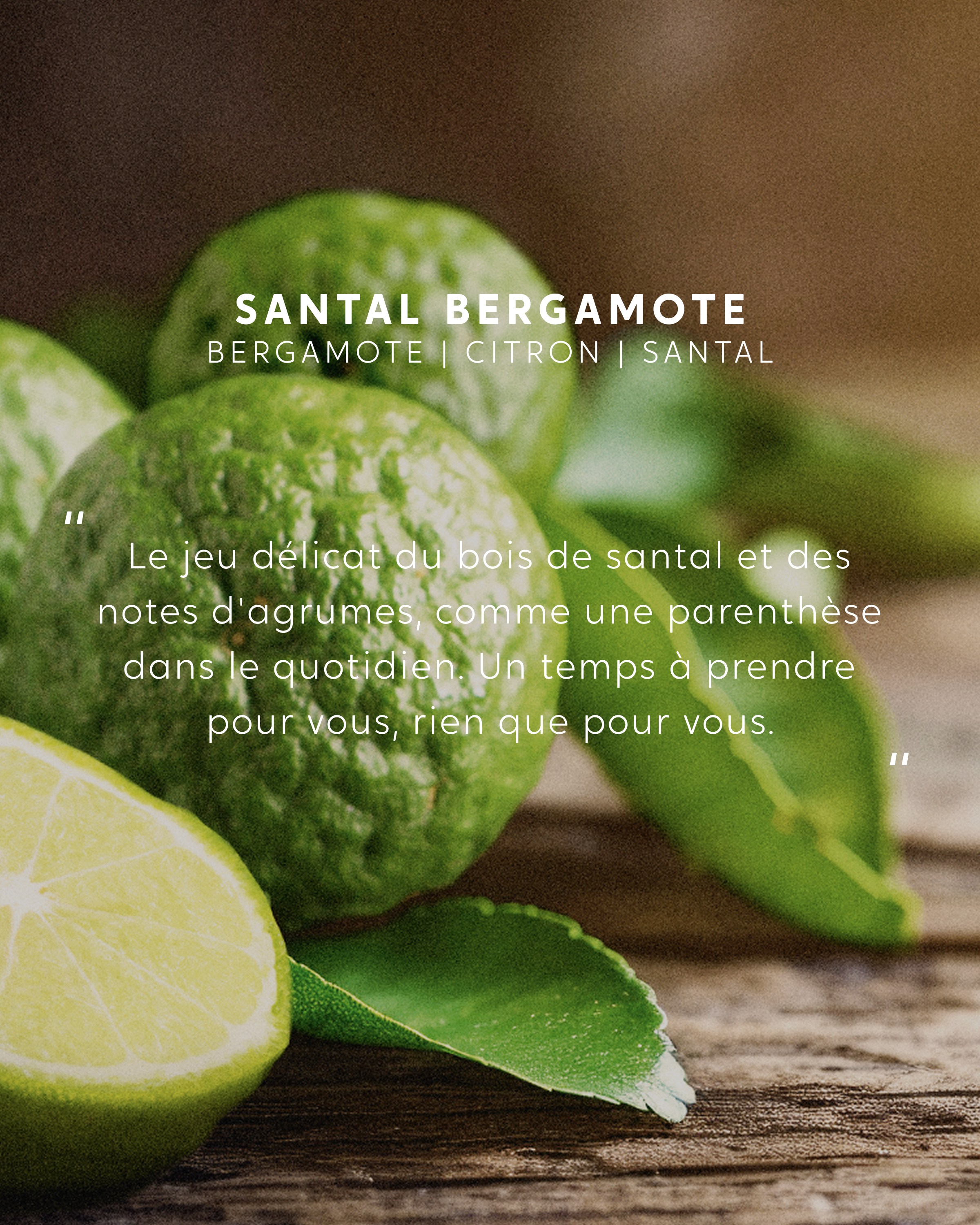 Spray parfumé Santal Bergamote